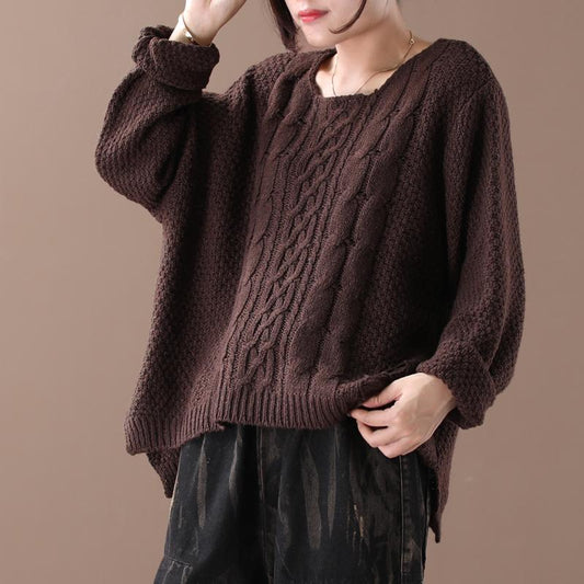 Hole Design Loose And Comfortable Sweater