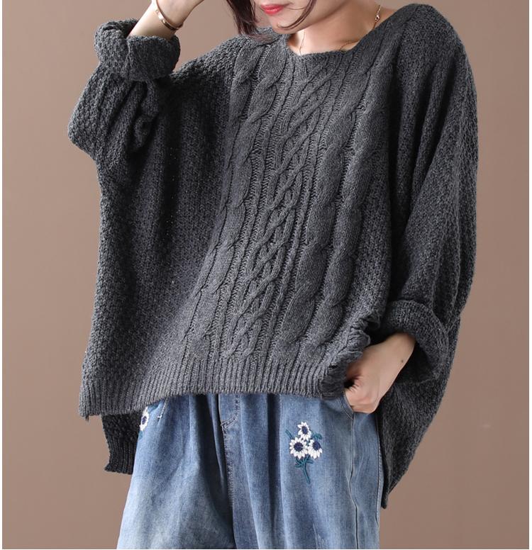 Hole Design Loose And Comfortable Sweater