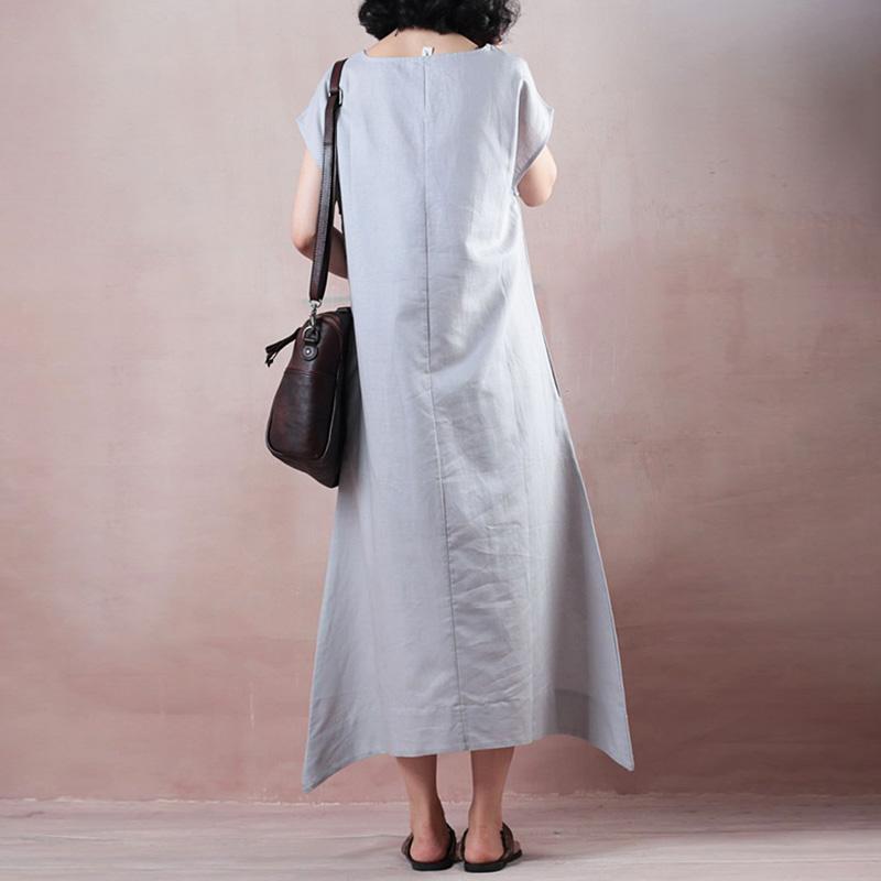 Loose Casual Short Sleeve O-neck Dress