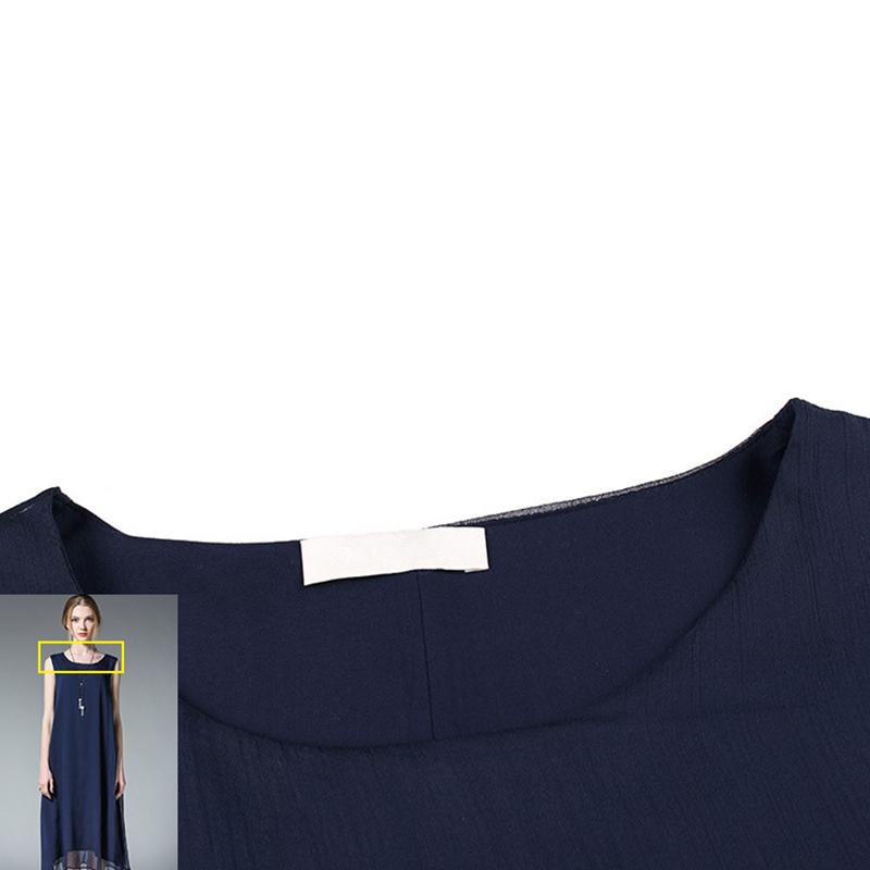 Loose Chiffon Sleeveless Plus Size Dress