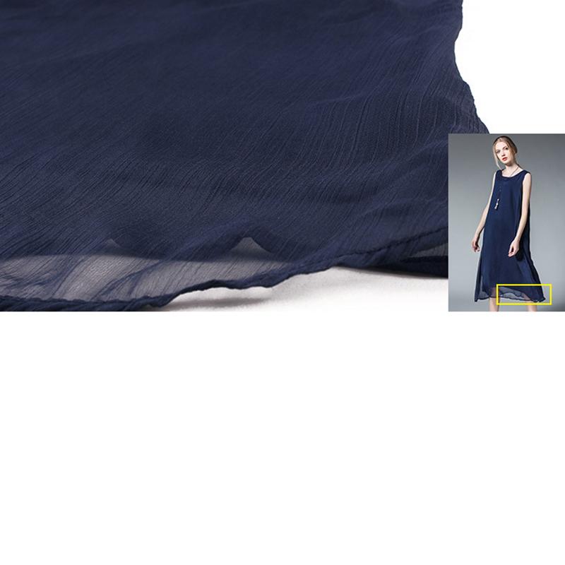 Loose Chiffon Sleeveless Plus Size Dress