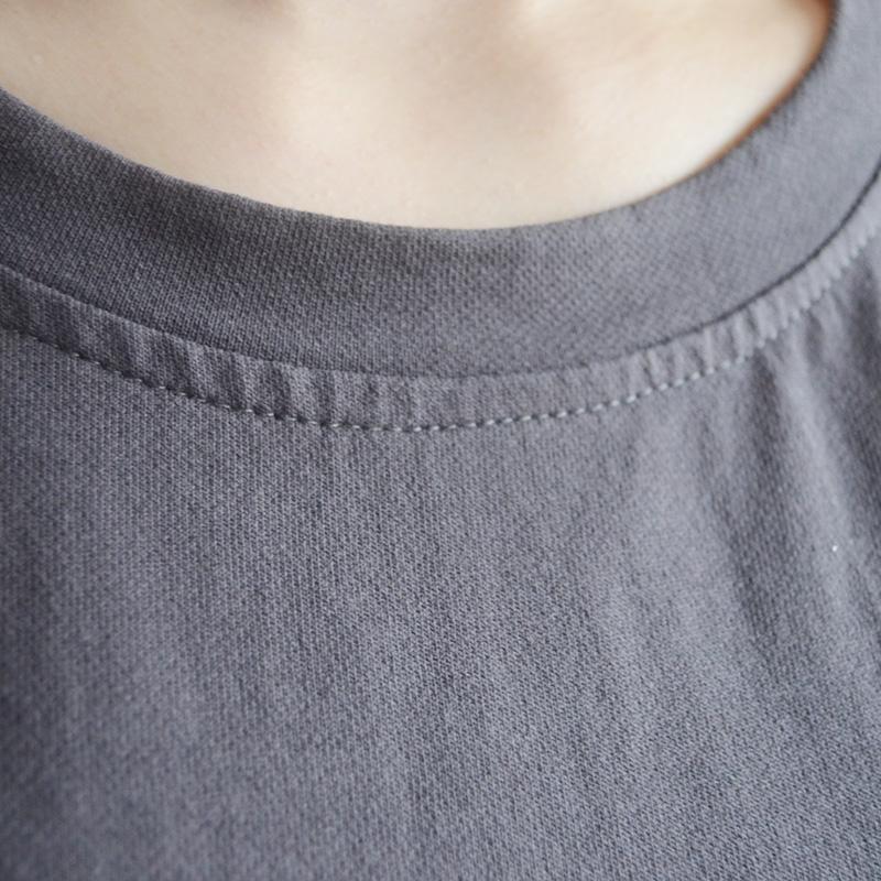 Loose Cotton Print Short Sleeve Dress