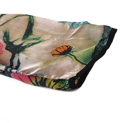 Plus Size Loose Floral Shirt And Wide Leg Pants