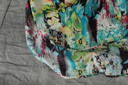 Loose Flower Shoulder Sleeve Summer Dress