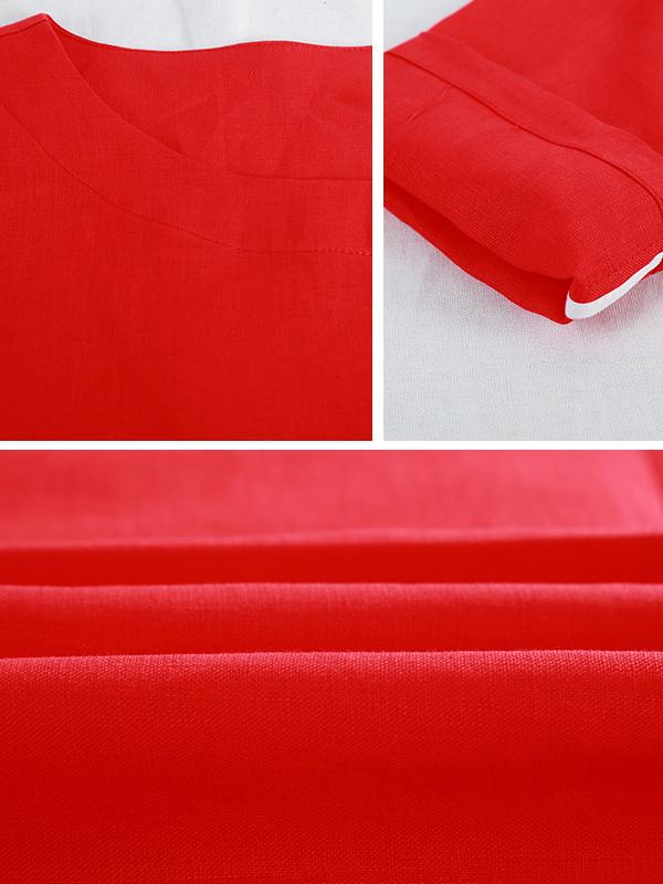 Loose Solid Casual Long Sleeve Plus Size Blouse