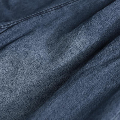 Loose Solid Color Bloomers Jeans