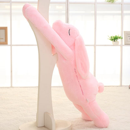 Lovely Giant Animal 90cm 120cm Soft Cartoon Big Ear Bunny Plush Toy Rabbit Stuffed Pillow Girl Gift