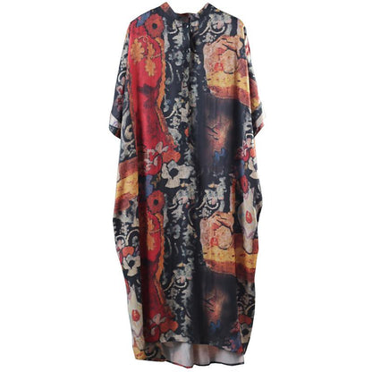 Maxi Dress Floral Print Casual Loose