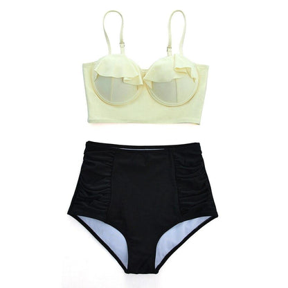 High Waist Bikini Set 2020 Biquini Plus Size Swimwear Women 3XL Print Swimsuit Bandage Bathing Swimming Suit Bikinis - Zebrant
