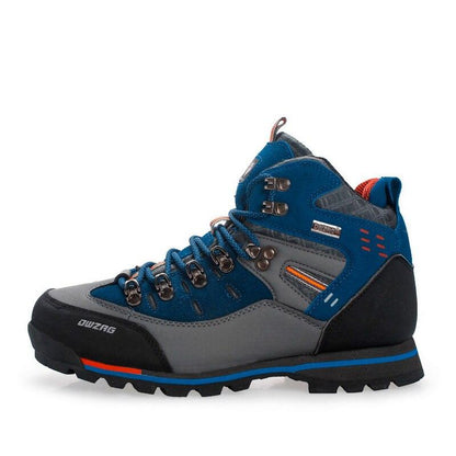 Shoes Waterproof Leather Shoes Climbing & Fishing Shoes New Outdoor Shoes Men High Top Winter Boots Trekking Sneaker - Zebrant