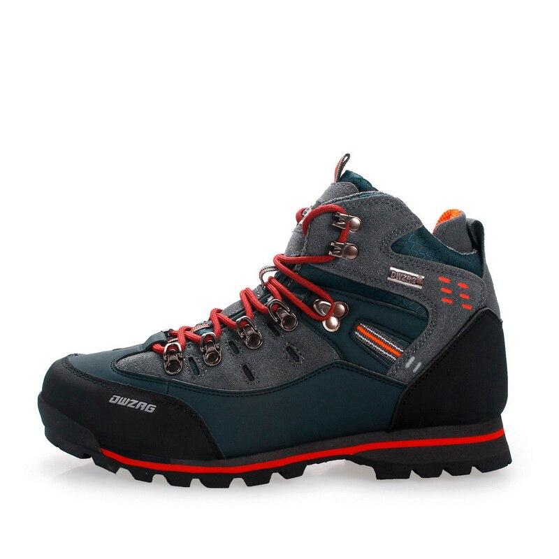 Shoes Waterproof Leather Shoes Climbing & Fishing Shoes New Outdoor Shoes Men High Top Winter Boots Trekking Sneaker - Zebrant