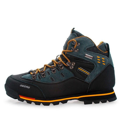 Shoes Waterproof Leather Shoes Climbing & Fishing Shoes New Outdoor Shoes Men High Top Winter Boots Trekking Sneaker - Zebrant