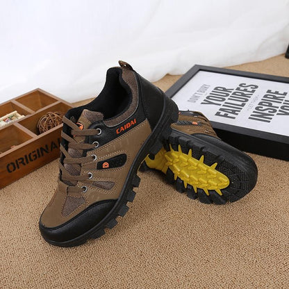Men's Waterproof Hiking Shoes Travel Shoes Autumn Outdoor Non-slip Wear Sneakers Men Lace Up Trekking Climbing Sports Shoes Male - Zebrant