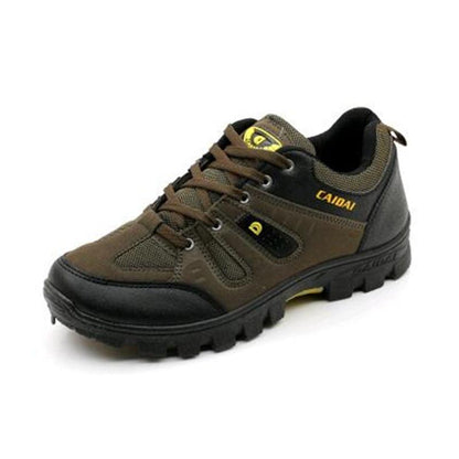 Men's Waterproof Hiking Shoes Travel Shoes Autumn Outdoor Non-slip Wear Sneakers Men Lace Up Trekking Climbing Sports Shoes Male - Zebrant