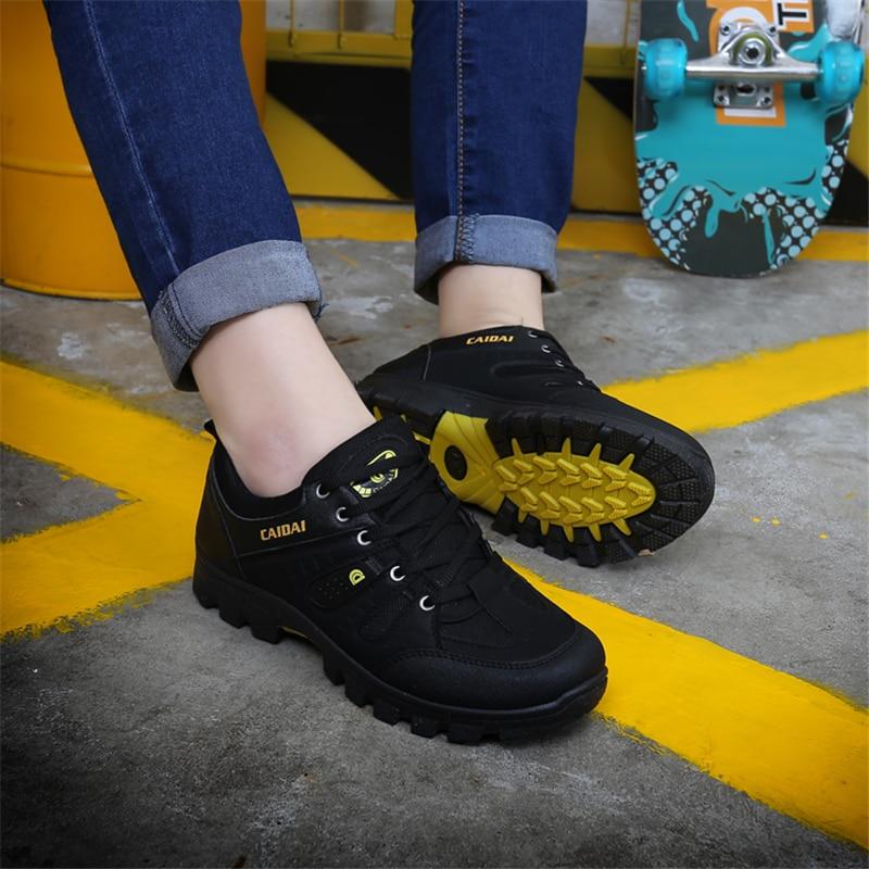Men's Waterproof Hiking Shoes Travel Shoes Autumn Outdoor Non-slip Wear Sneakers Men Lace Up Trekking Climbing Sports Shoes Male - Zebrant
