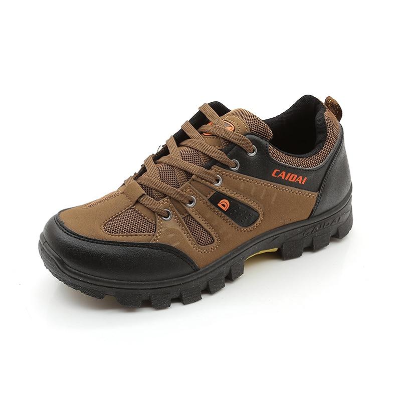 Men's Waterproof Hiking Shoes Travel Shoes Autumn Outdoor Non-slip Wear Sneakers Men Lace Up Trekking Climbing Sports Shoes Male - Zebrant