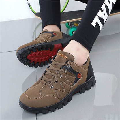 Men's Waterproof Hiking Shoes Travel Shoes Autumn Outdoor Non-slip Wear Sneakers Men Lace Up Trekking Climbing Sports Shoes Male - Zebrant