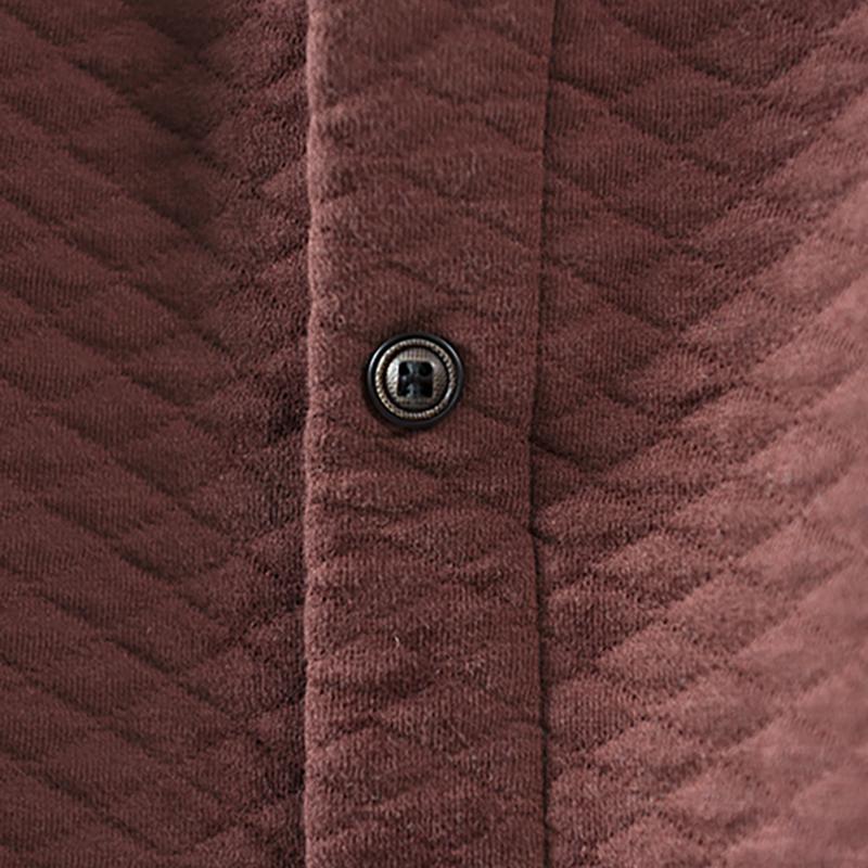 Middle Row of Buttons Elastic Waist A-line Skirt