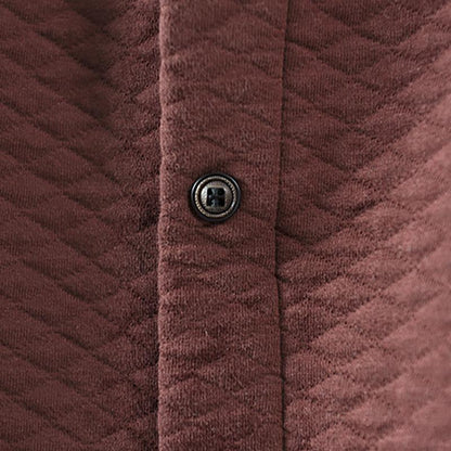 Middle Row of Buttons Elastic Waist A-line Skirt