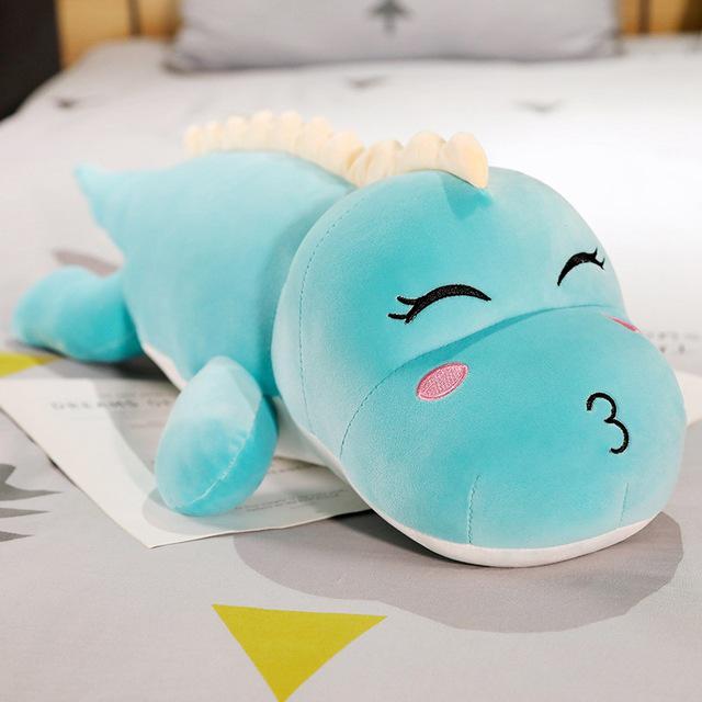 New Big Size Long Lovely Dinosaur Plush Toy Soft Cartoon Animal Dinosaur Stuffed Doll Boyfriend Pillow Kids Girl Birthday Gift