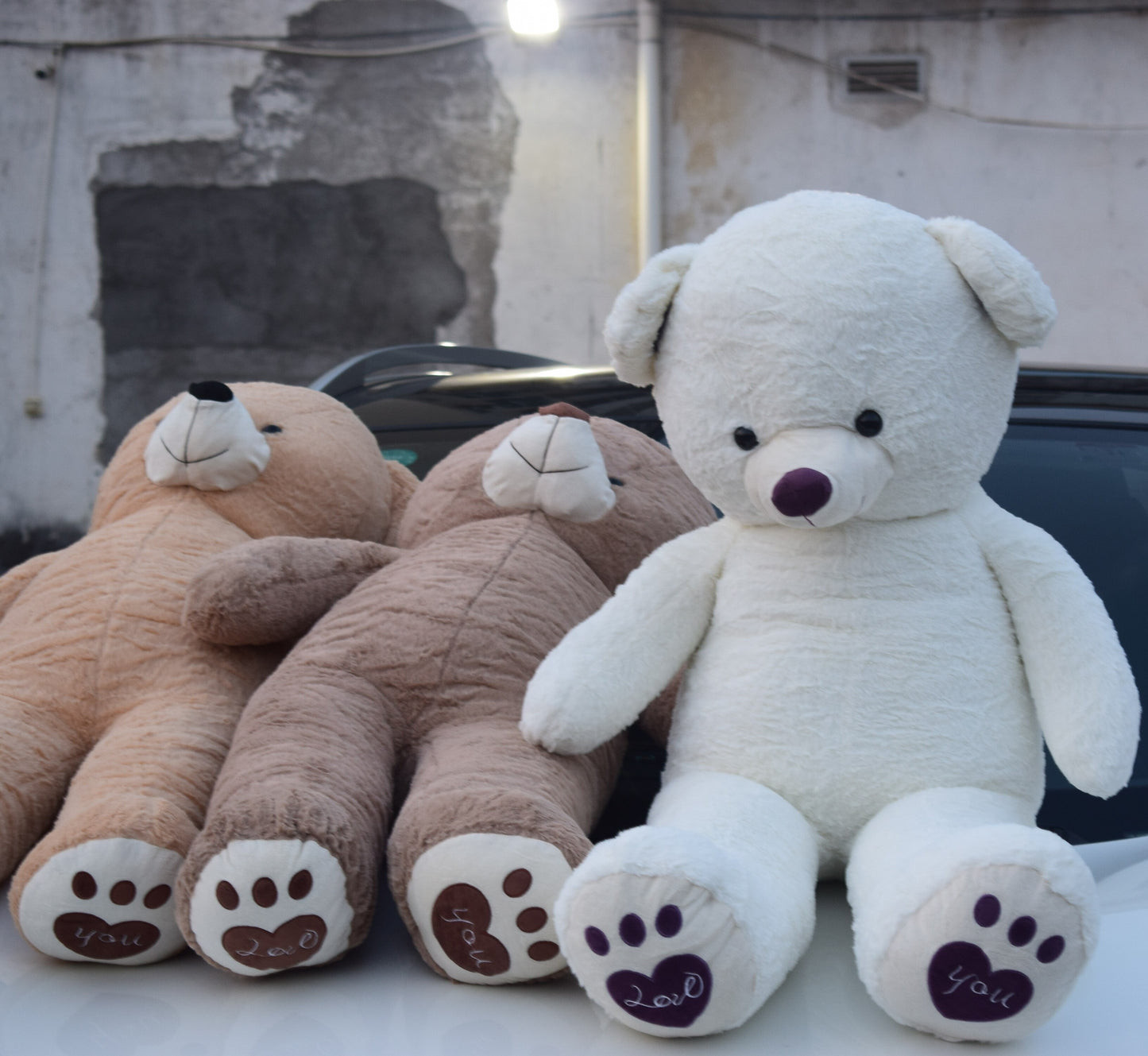 New Hot High Quality 3 Colors Teddy Bear With Scarf Stuffed Animals Bear Plush Toys Doll Pillow Kids Lovers Birthday Baby Gift