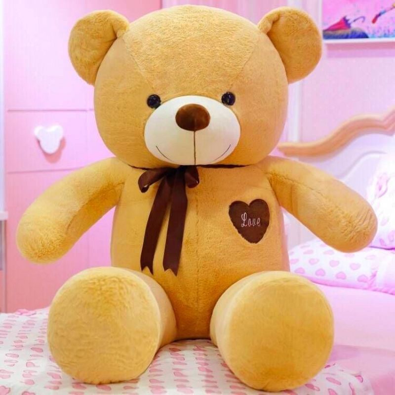 New Hot High Quality 4 Colors Teddy Bear With Love Stuffed Animals Bear Plush Toys Doll Pillow Kids Lovers Birthday Baby Gift