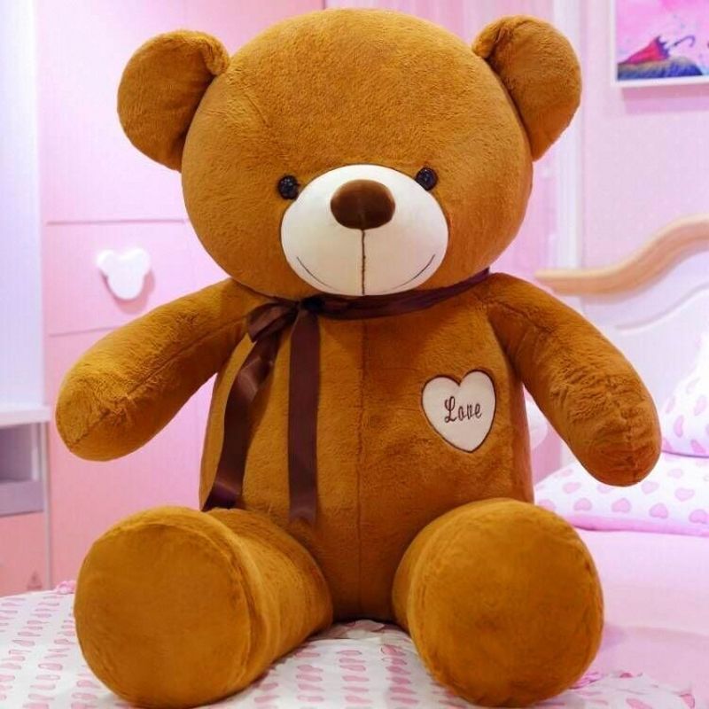 New Hot High Quality 4 Colors Teddy Bear With Love Stuffed Animals Bear Plush Toys Doll Pillow Kids Lovers Birthday Baby Gift
