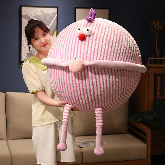 New Inflatable Sofa Plush Toys Cute Chicken Creative Network Cartoon Yoga Ball Cross-border Girlfriend Gift