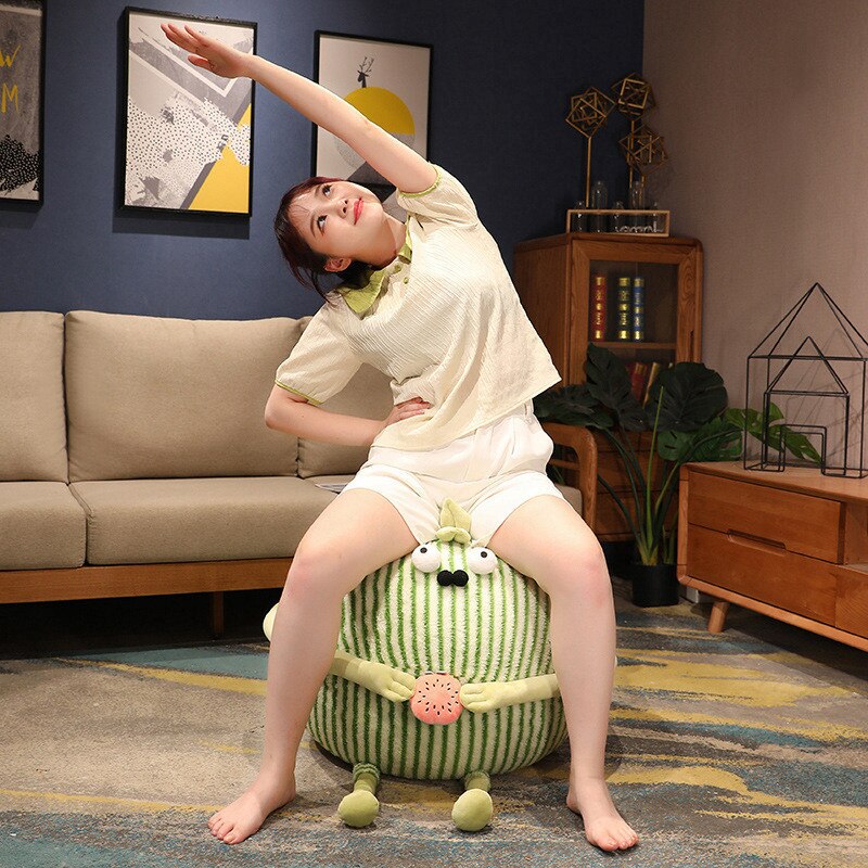 New Inflatable Sofa Plush Toys Cute Chicken Creative Network Cartoon Yoga Ball Cross-border Girlfriend Gift