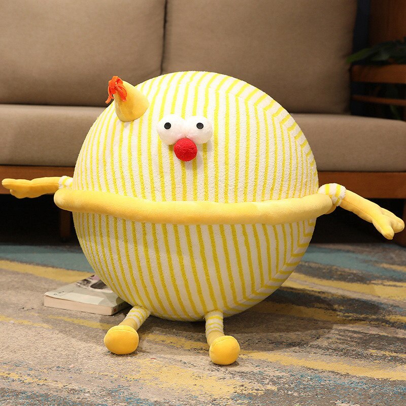 New Inflatable Sofa Plush Toys Cute Chicken Creative Network Cartoon Yoga Ball Cross-border Girlfriend Gift