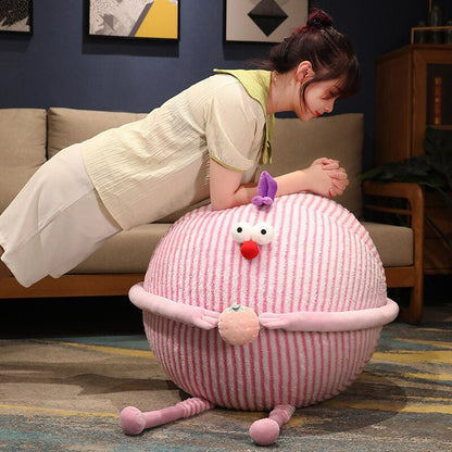 New Inflatable Sofa Plush Toys Cute Chicken Creative Network Cartoon Yoga Ball Cross-border Girlfriend Gift