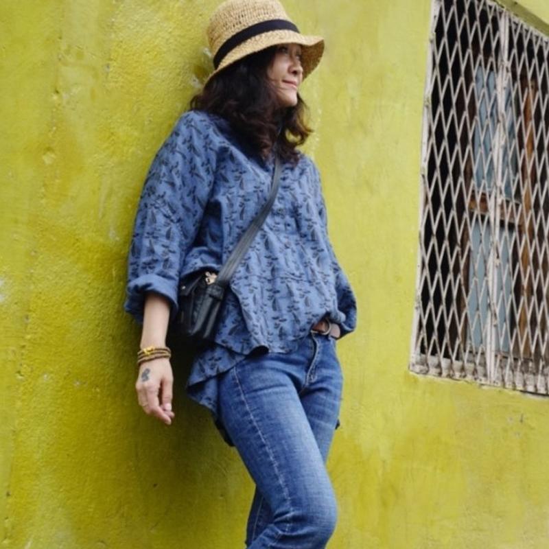 New Long Sleeve Casual Loose Linen Shirt