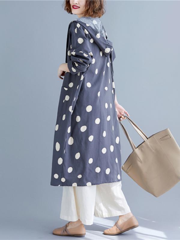 Polka-dot Printed Cover-up