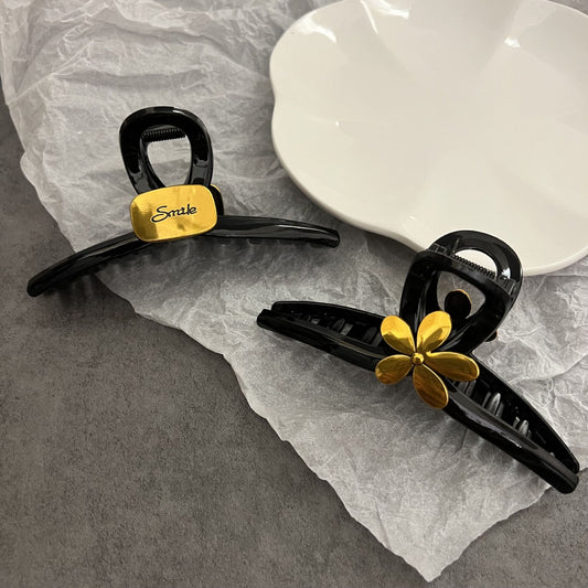 Retro Black Hair Clips