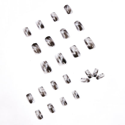 Faint, cold and dark style PRESS ON NAILS