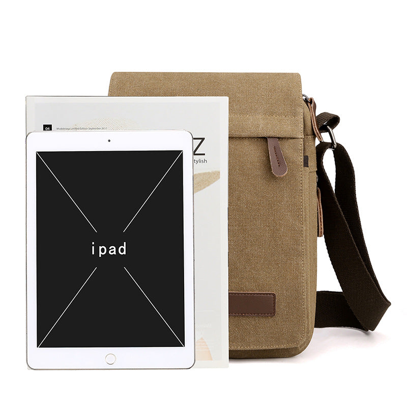 Casual men's Bag Mini men's and women's hand messenger bag 2021 new men's Messenger Bag Canvas Single Shoulder Messenger Bag