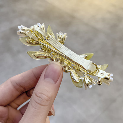 Flower fashion pearl Hair clips