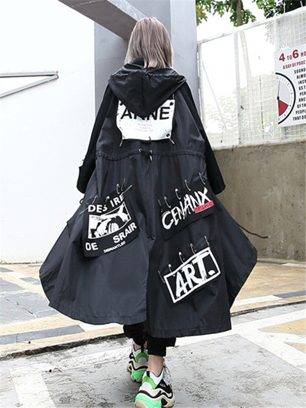 New Printed Cropped Long Outwear