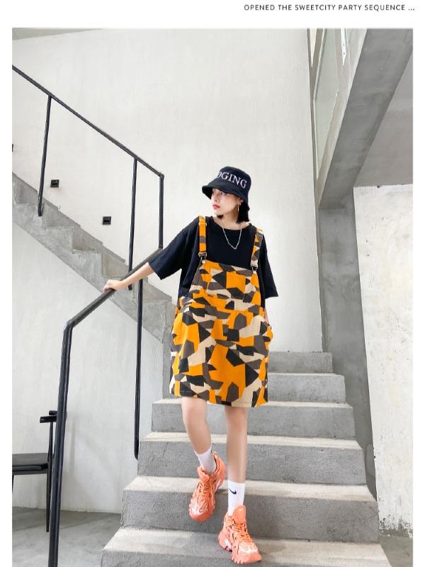 False Two Split-Joint Plaid Dress