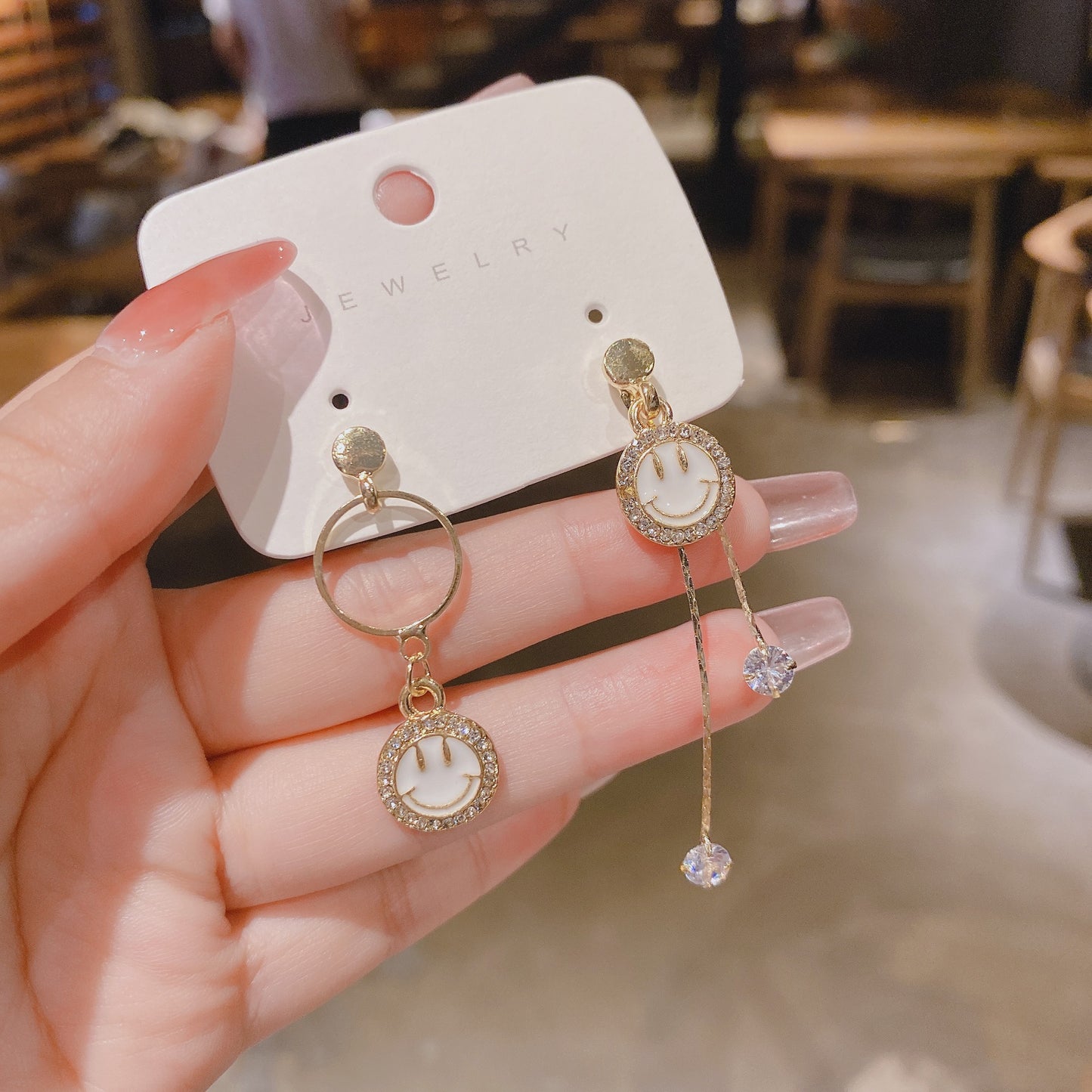 Wholesale smiling face Earrings