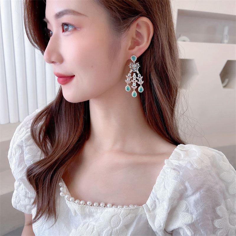 Fashion zircon VINTAGE EARRINGS