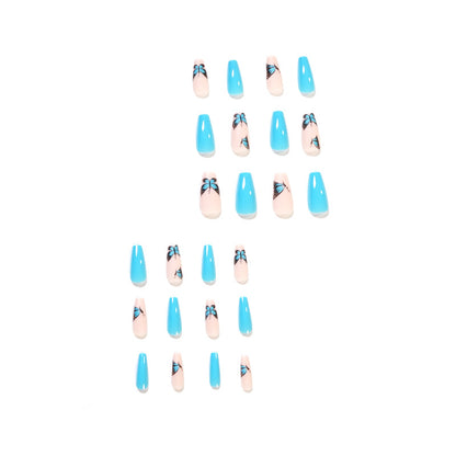 Blue PRESS ON NAILS