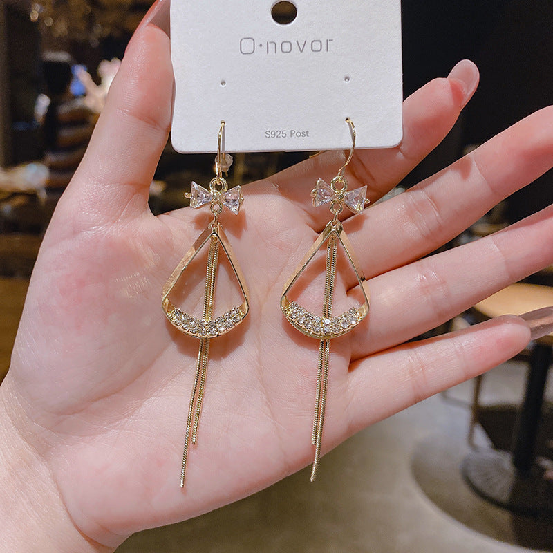 Wholesale tassel long earrings