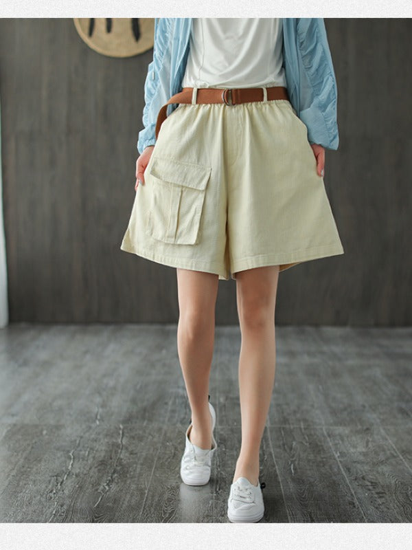 VINTAGE BAGGY PATCH POCKETS SHORTS