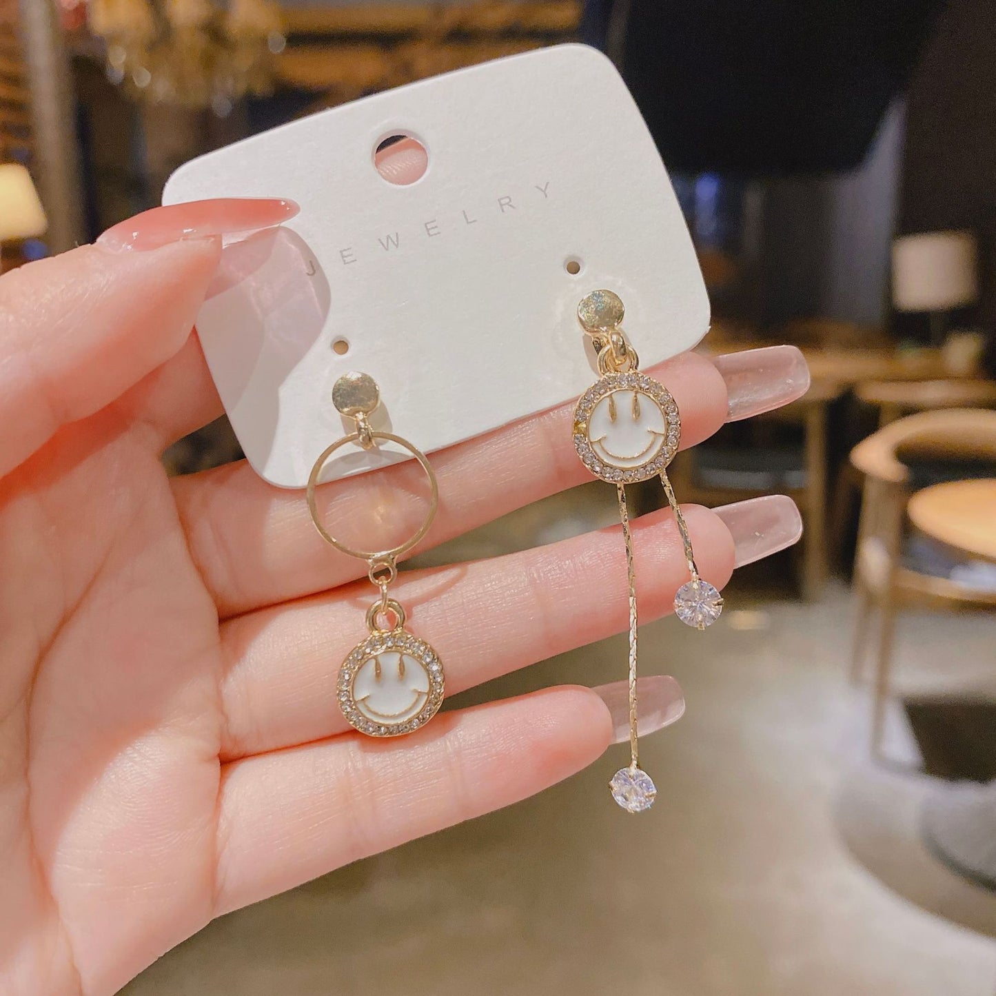 Wholesale smiling face Earrings