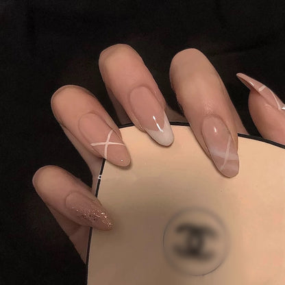 Flash powder PRESS ON NAILS