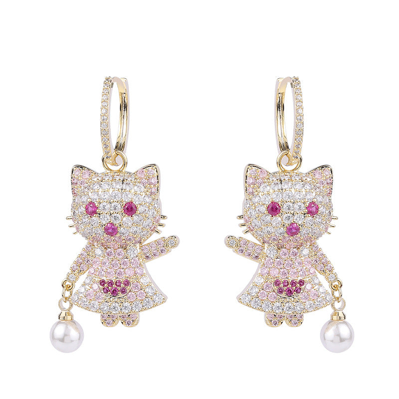Cartoon cute cat Earrings