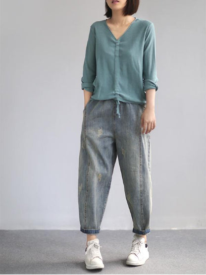 CASUAL LIGHT KNITTING TOPS