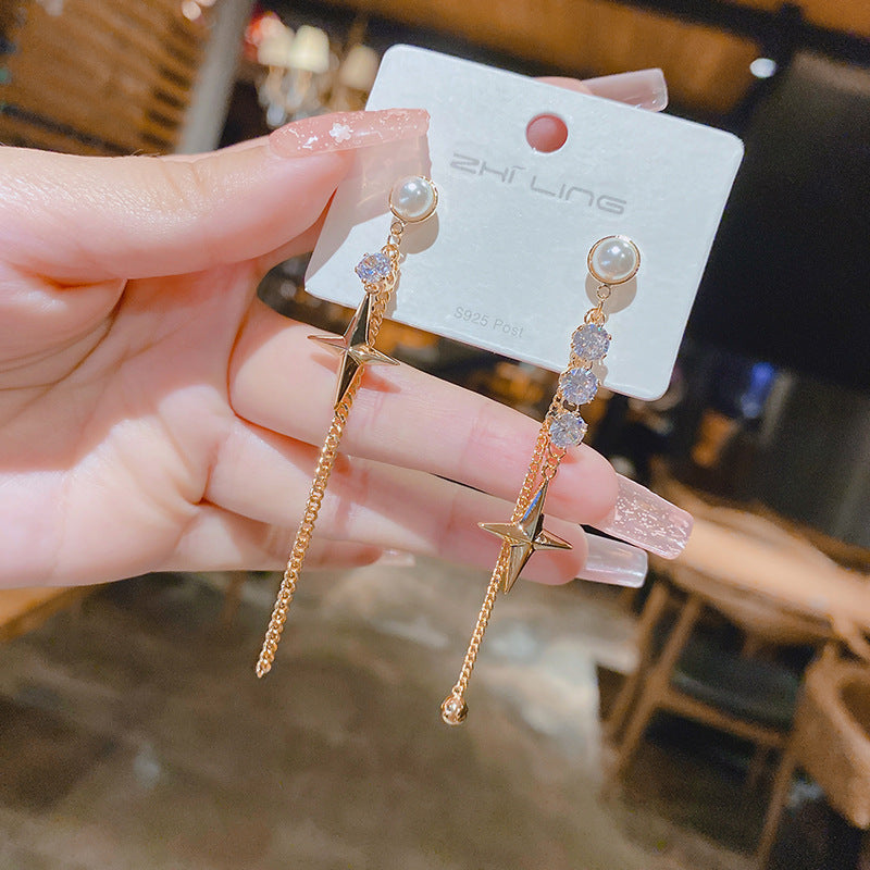 WHOLESALE asymmetric star earrings