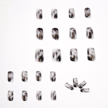 Faint, cold and dark style PRESS ON NAILS